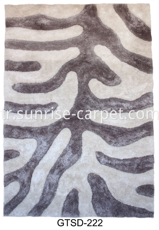 Polyester Shaggy Rug 3d Pattern Gtsd 222